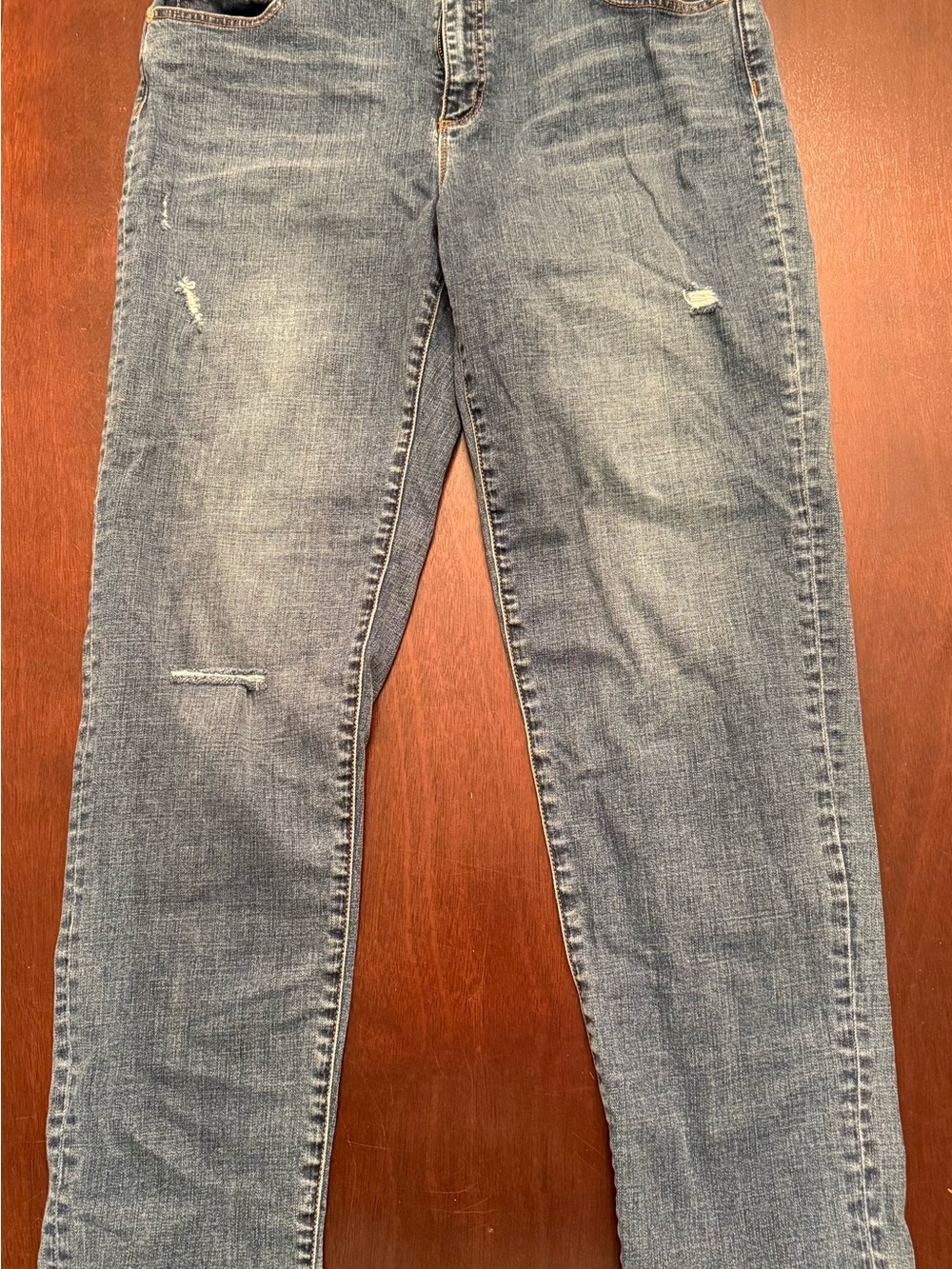 LL Bean Signature Organic Denim Boyfriend Jean Women's Regular Size 12